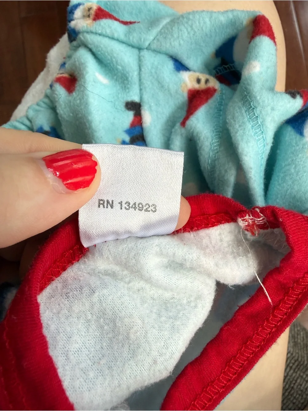 Pup Crew Dog Gnome Fleece Pajamas, size Small